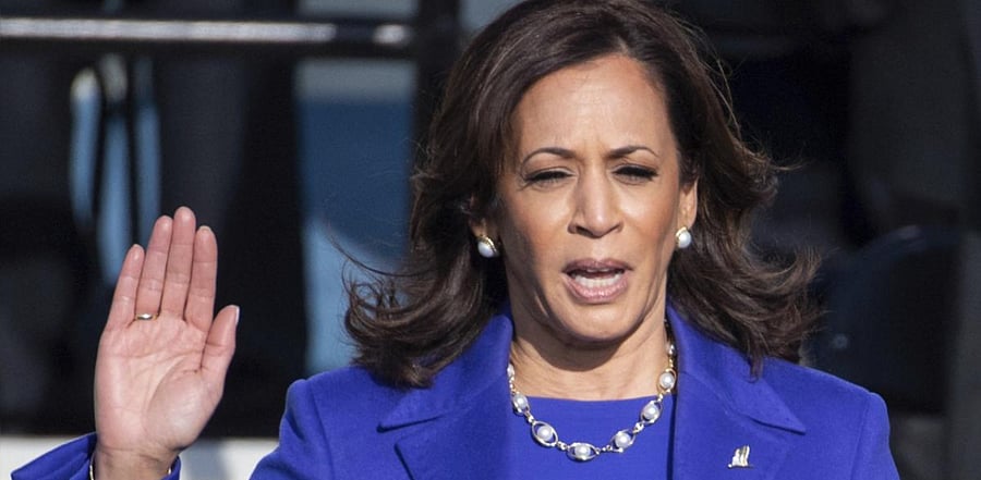 US Vice President Kamala Harris. Credit: AP.