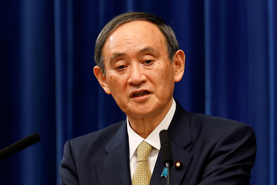  Japan's Prime Minister Yoshihide Suga. Credit: Reuters. 