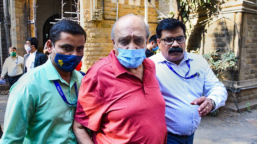 Renowned car designer Dilip Chhabria produced at Killa court in connection with cheating and forgery case, in Mumbai. Credit: PTI Photo