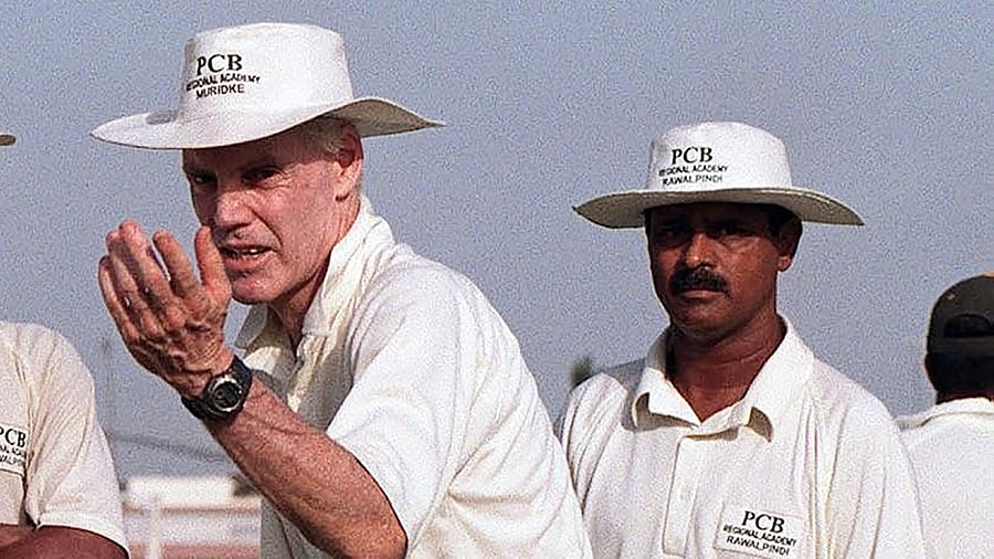 Former Australia batsman Trevor Chappell (L). Credit: AFP File Photo