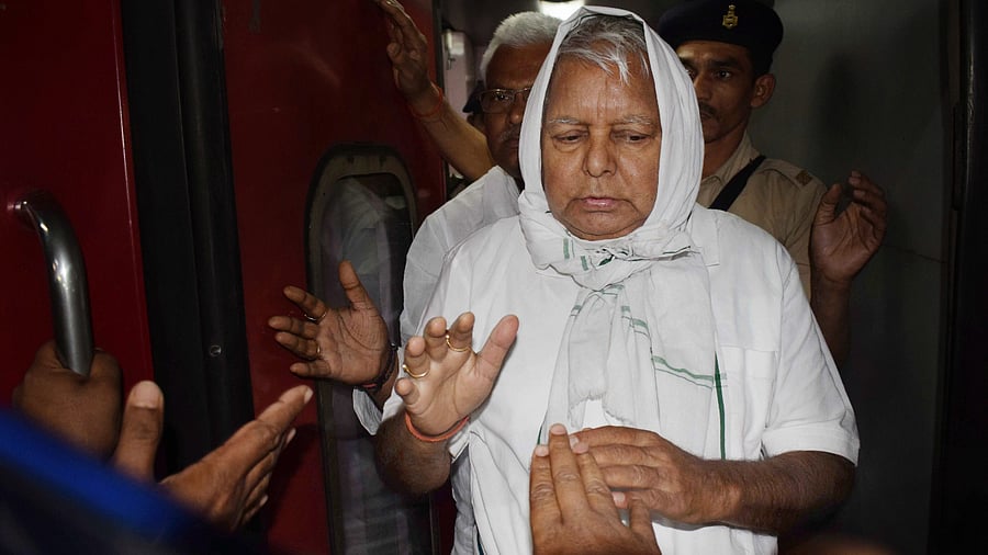 Former Bihar Chief Minister and RJD Supremo Lalu Prasad Yadav. Credit: PTI Photo