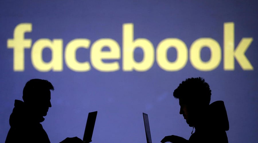 Facebook logo. Credit: Reuters File Photo