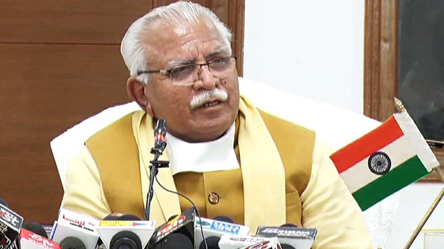 Haryana Chief Minister Manohar Lal Khattar. Credit: PTI Photo