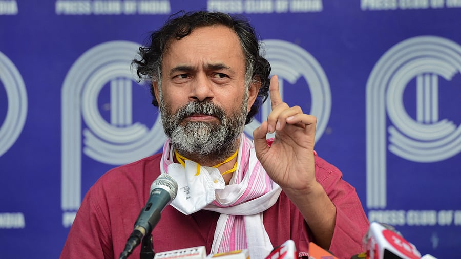 Swaraj India leader Yogendra Yadav. Credit: PTI Photo