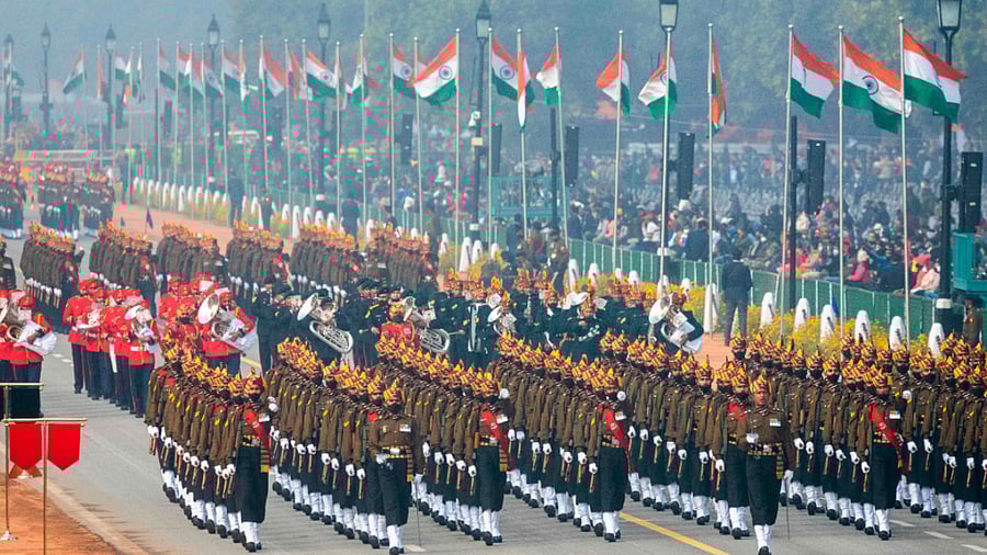 Republic Day Parade full dress rehearsals in New Delhi. Credit: AFP Photo