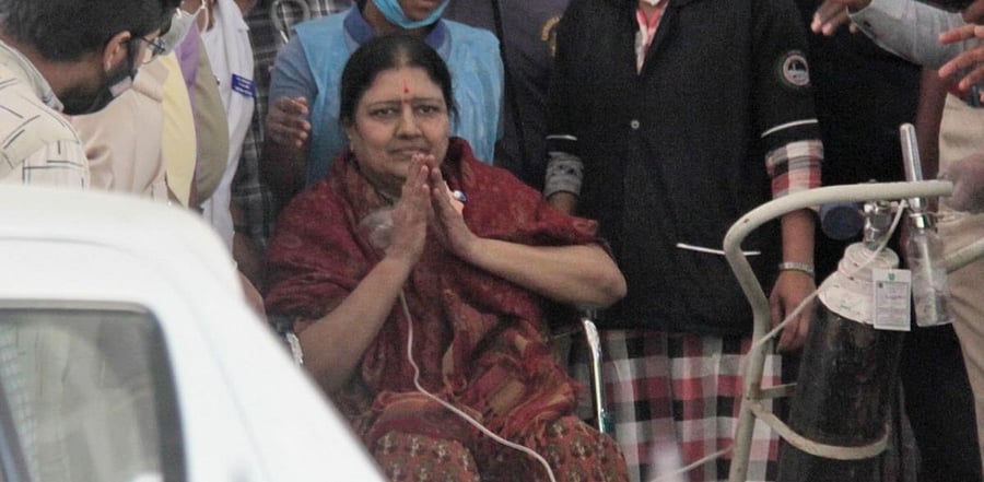 Former AIADMK leader V K Sasikala. Credit: DH Photo