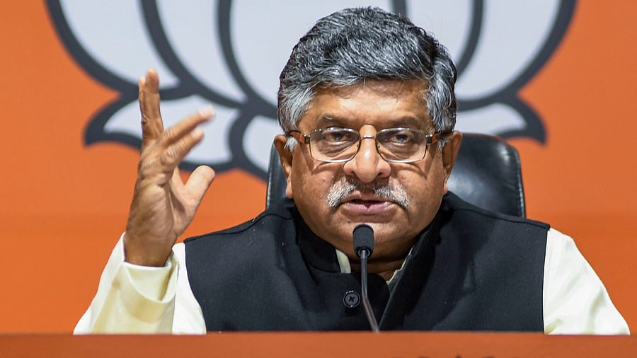 Union Minister Ravi Shankar Prasad. Credit: PTI Photo
