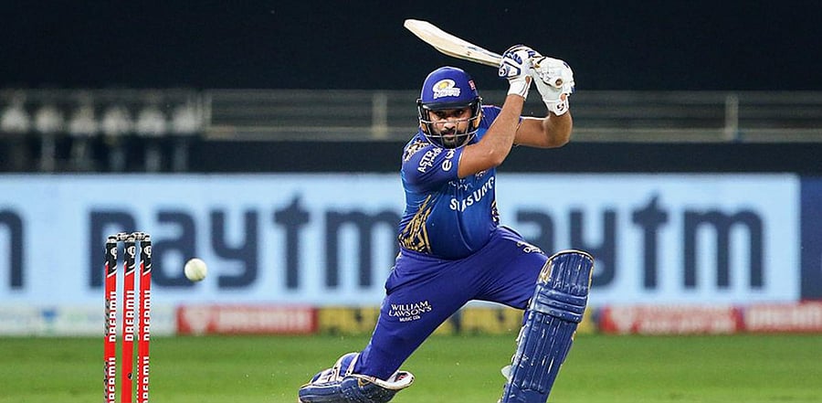 Mumbai Indians batsman Rohit Sharma plays a shot during the Indian Premier League (IPL). Credit: PTI file photo. 