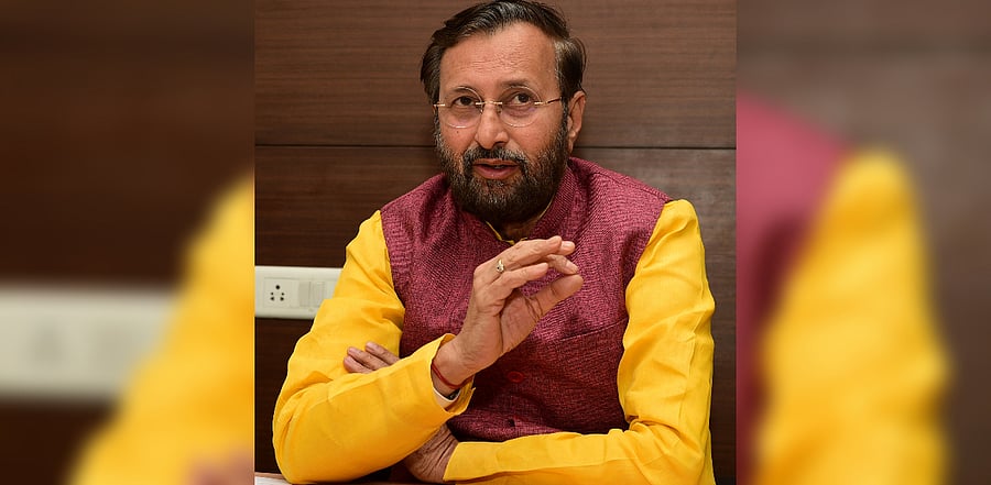 Union Minister of Information and Broadcasting Prakash Javadekar. Credit: DH File Photo/Krishnakumar P S