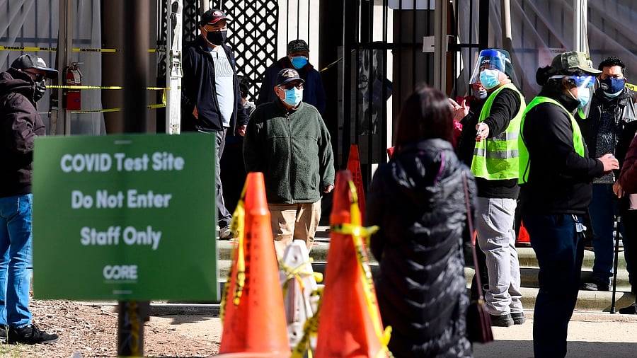 A more transmissible variant of the coronavirus that was identified in South Africa has been detected for the first time on US soil. Credit: AFP Photo