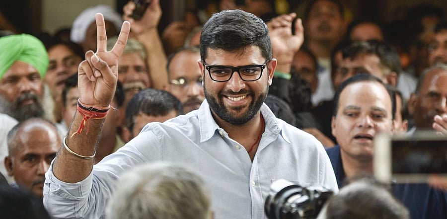 Jannayak Janta Party (JJP) leader Digvijay Singh Chautala. Credit: PTi Photo