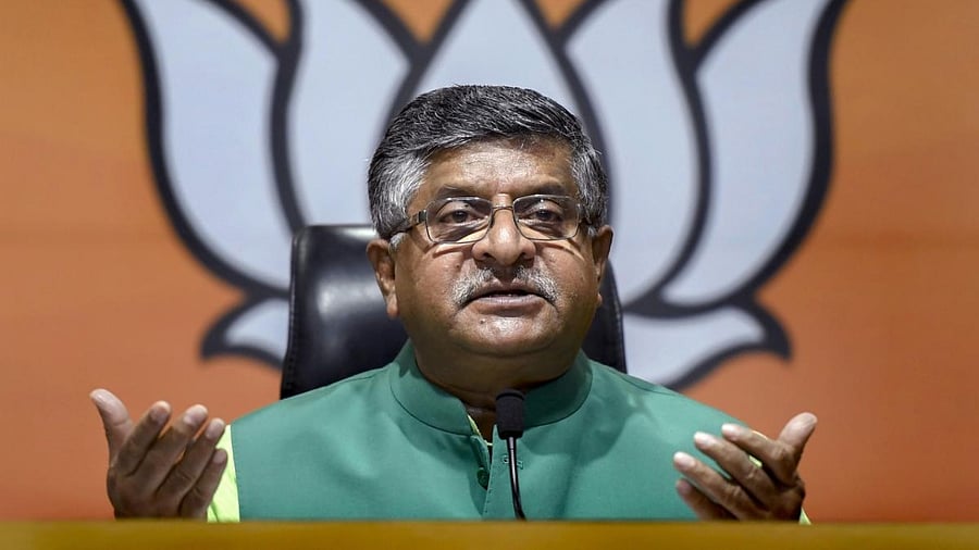 Ravi Shankar Prasad. Credit: PTI.