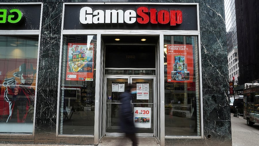 A GameStop store is pictured amid the Covid-19 pandemic in the Manhattan borough of New York City, New York, US. Credit: Reuters File Photo