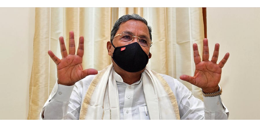 Congress leader Siddaramaiah. Credit: DH