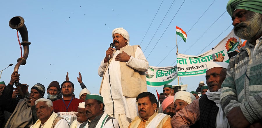 Naresh Tikait. Credit: PTI Photo