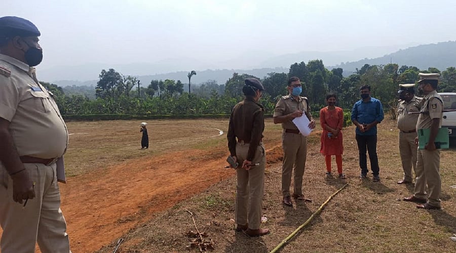 IGP (Southern Range) Praveen Madhukar Pawar visited Bhagamandala-Talacauvery on Saturday.