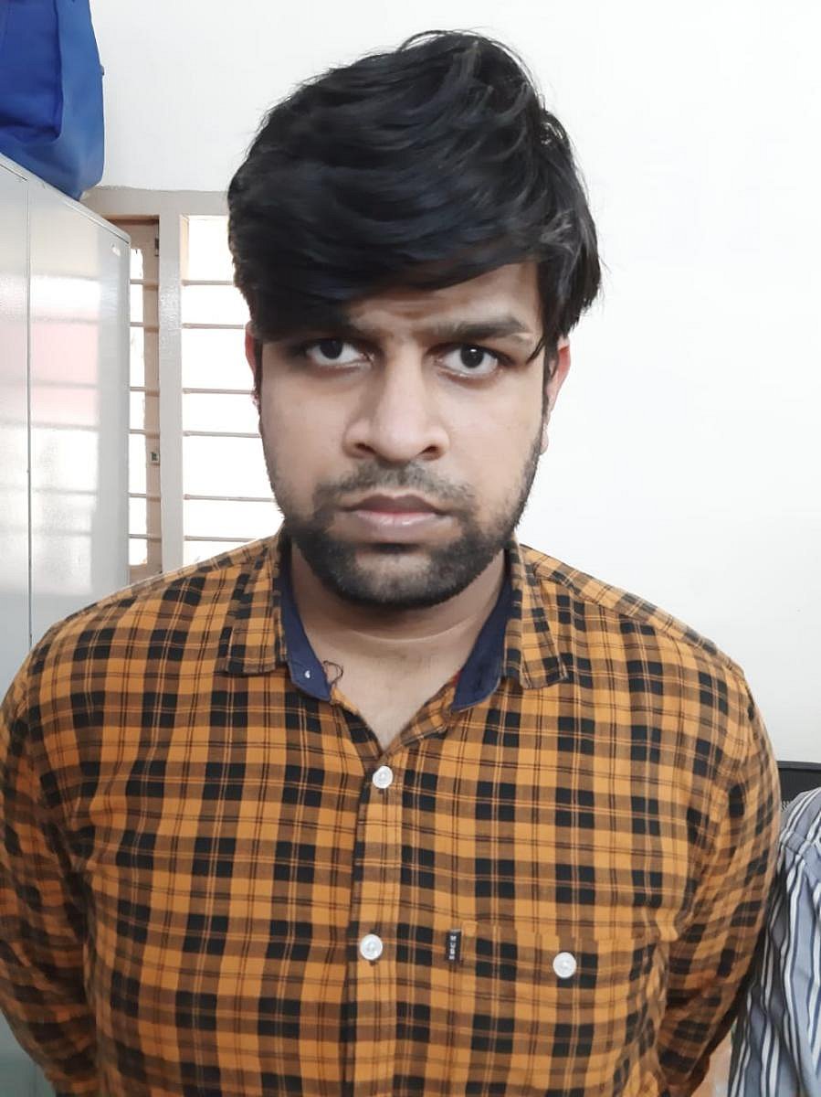 Bank manager Arun Veermalla. Credit: DH.