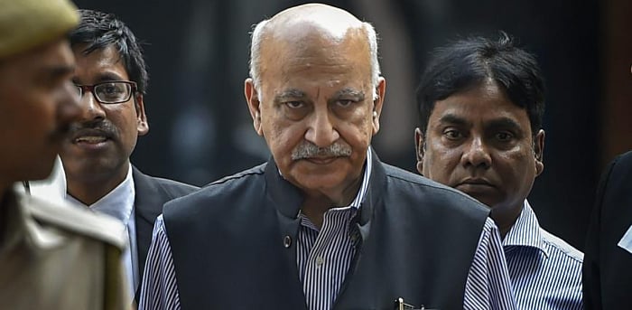 Former Union minister M J Akbar. Credit: PTI Photo