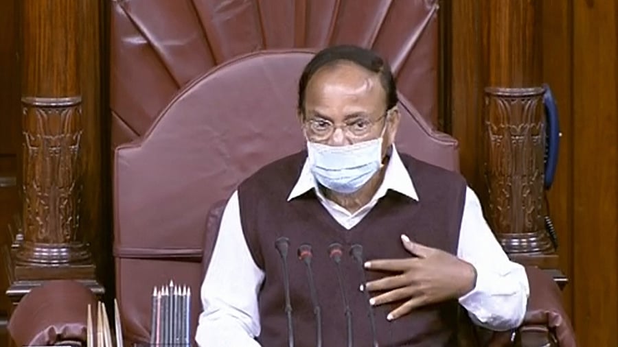 Chairman of the Rajya Sabha, Venkaiah Naidu. Credit: PTI Photo