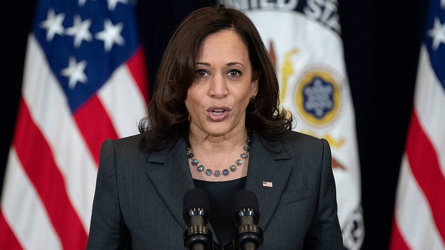 US Vice President kamala Harris. Credit: AFP File Photo.