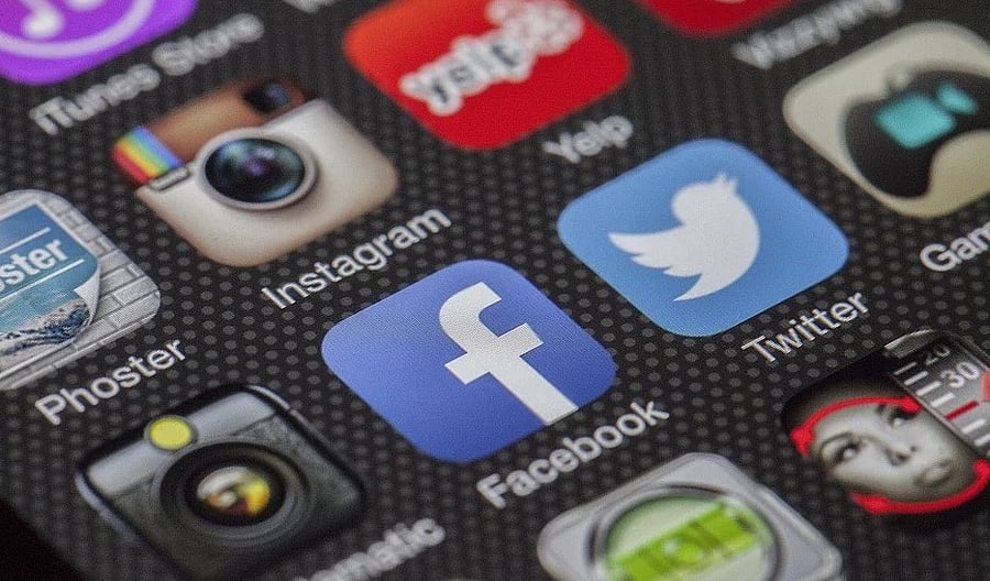 Facebook app on a phone. Picture credit: Pixabay