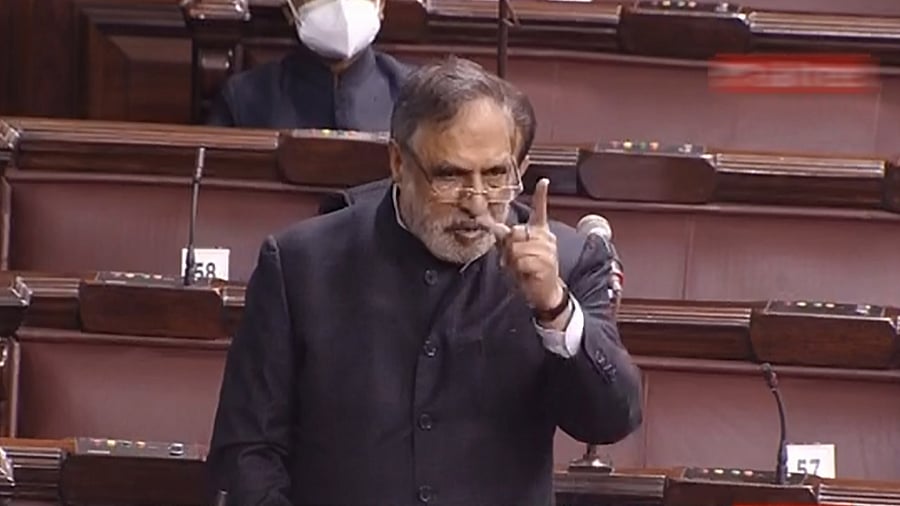 Congress MP Anand Sharma at Rajya Sabha. Credit: PTI Photo