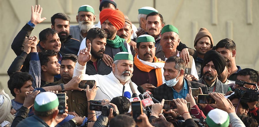 BKU leader Rakesh Tikait. Credit: PTI Photo