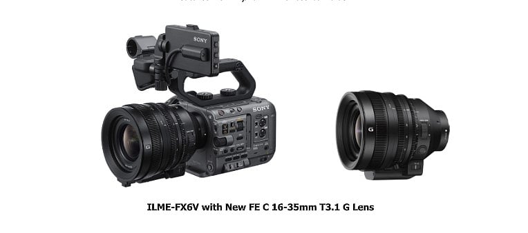 Sony's new FX6 camera and E-mount 16-35mm (FE C 16-35mm T3.1 G) lens