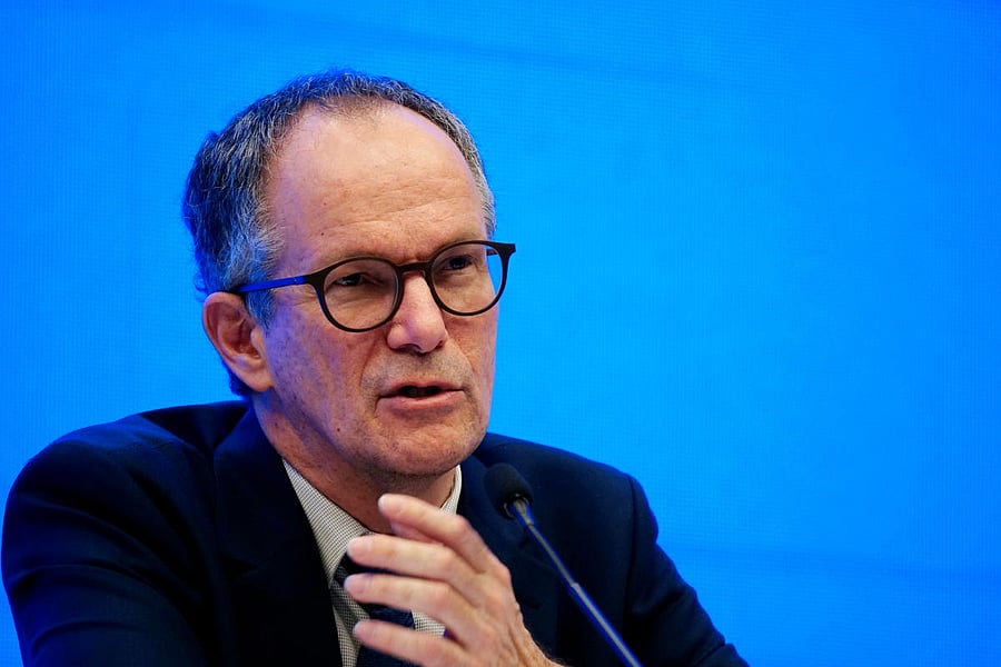 Peter Ben Embarek, a member of the World Health Organization (WHO) team tasked with investigating the origins of the coronavirus disease (COVID-19), speaks at the WHO-China joint study news conference at a hotel in Wuhan, Hubei province, China February 9, 2021. Credit: REUTERS