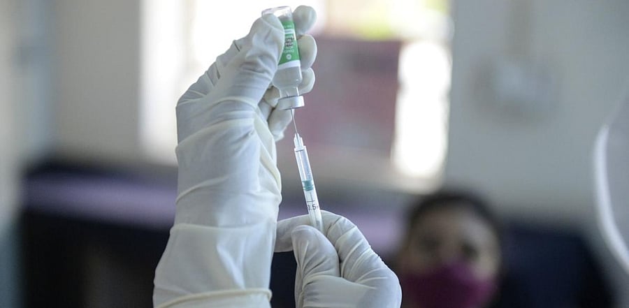 She was vaccinated in Galataga Primary Health Centre (PHC) where she used to work. Credit: AFP Photo