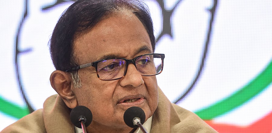 Congress leader P Chidambaram. Credit: PTI Photo