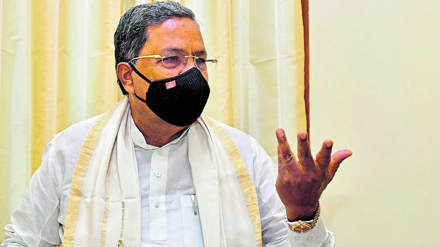 Leader of Opposition in Legislative Assembly Siddaramaiah. Credit: DH Photo
