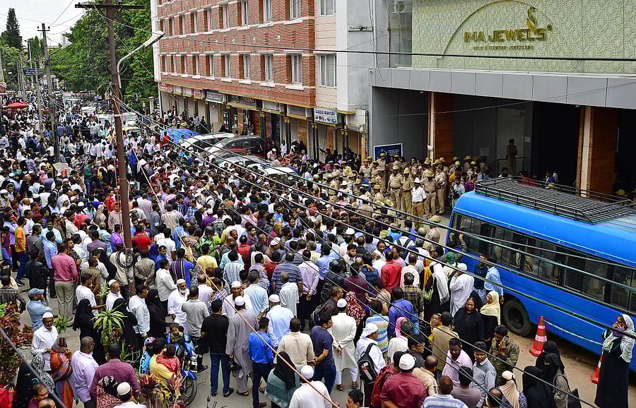 IMA depositors after the company went bust in June 2019. Credit: DH File Photo