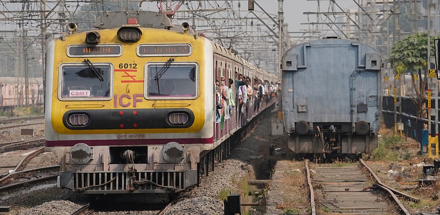 Because of the incident, the suburban trains on the western line were running late by 10 to 15 minutes. Credit: Reuters Photo
