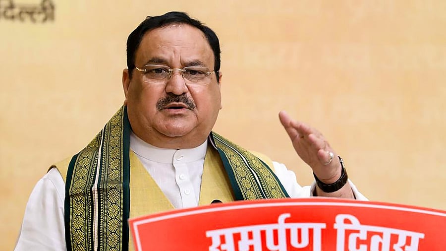 BJP National President J P Nadda. Credit: PTI Photo.