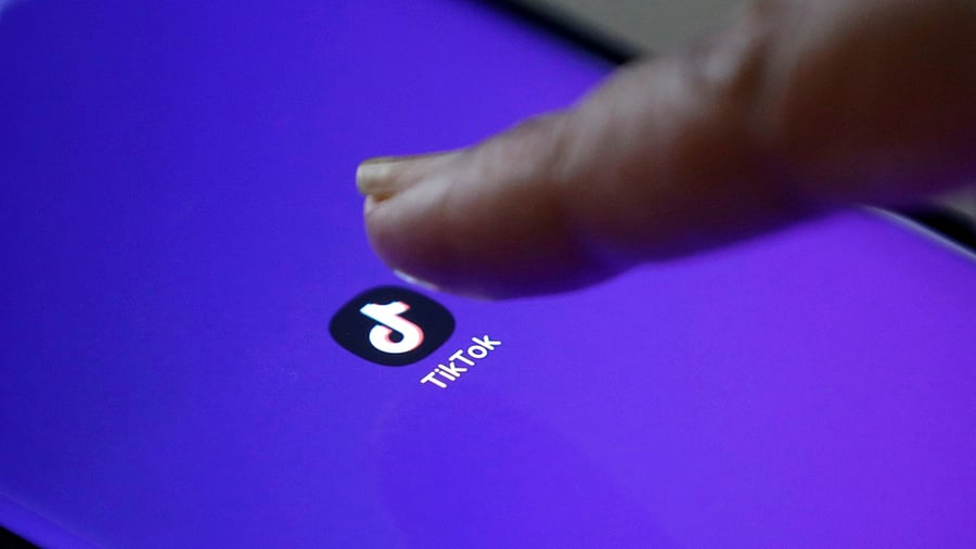 The TikTok app's logo seen on a mobile phone screen. Credit: Reuters Photo