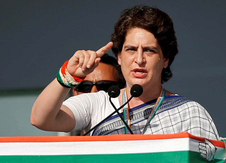 Congress leader Priyanka Gandhi Vadra. Credit: Reuters File Photo