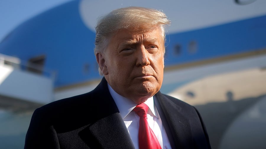 Former US president Donald Trump. Credit: Reuters Photo