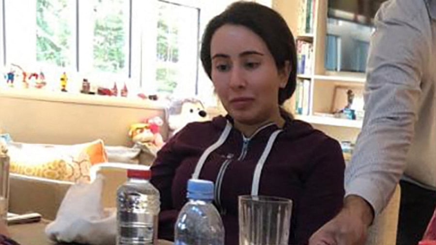 Sheikha Latifa, who has not been seen in public since she attempted to escape from the emirate by sea in March 2018, said in a video clip aired by the BBC that she fears for her life. Credit: AFP Photo