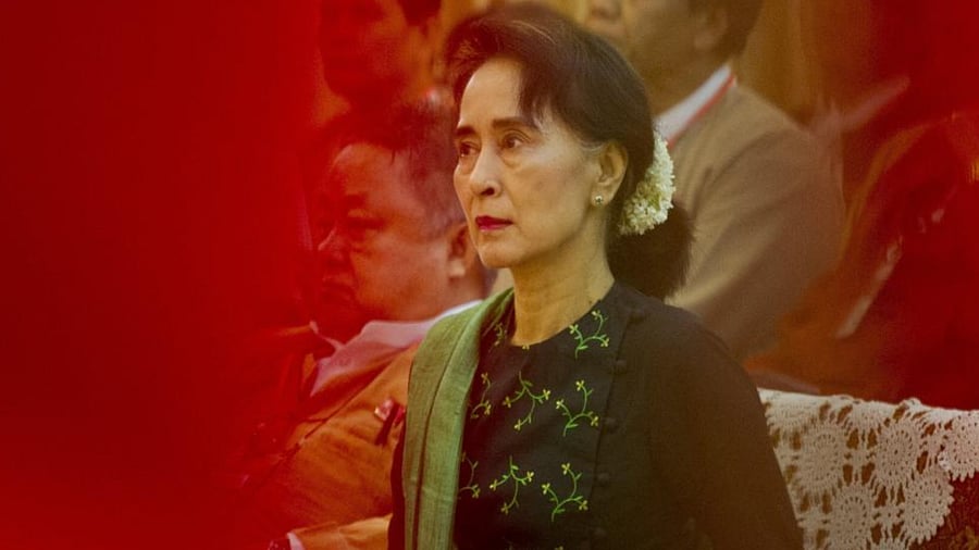 Myanmar's State Counsellor Aung San Suu Kyi. Credit: AFP File Photo