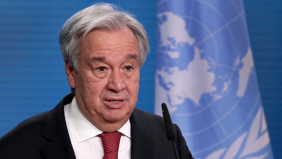 UN Secretary-General Antonio Guterres. Credit: AFP Photo