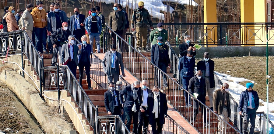 24 foreign envoys in Srinagar on two-day visit. Credit: PTI Photo