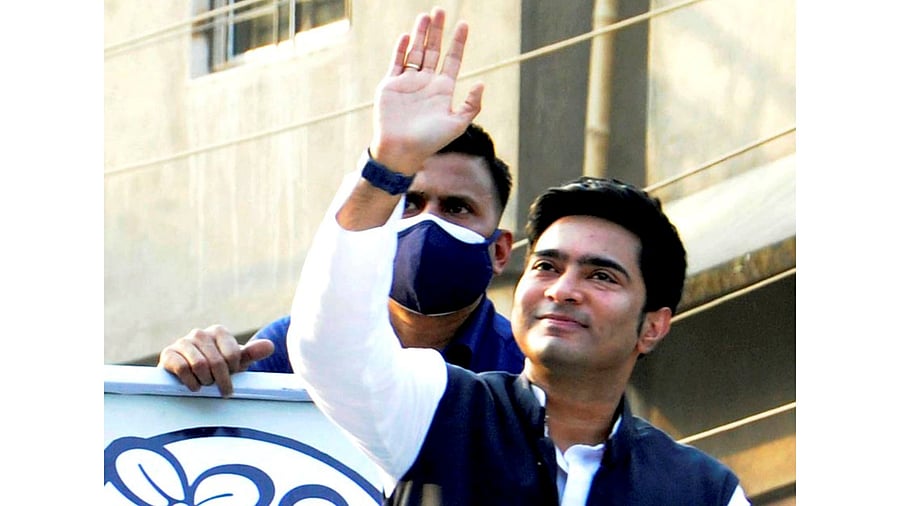 Trinamool Congress MP and nephew of WB Chief Minister Mamata Banerjee, Abhishek Banerjee. Credit: PTI Photo