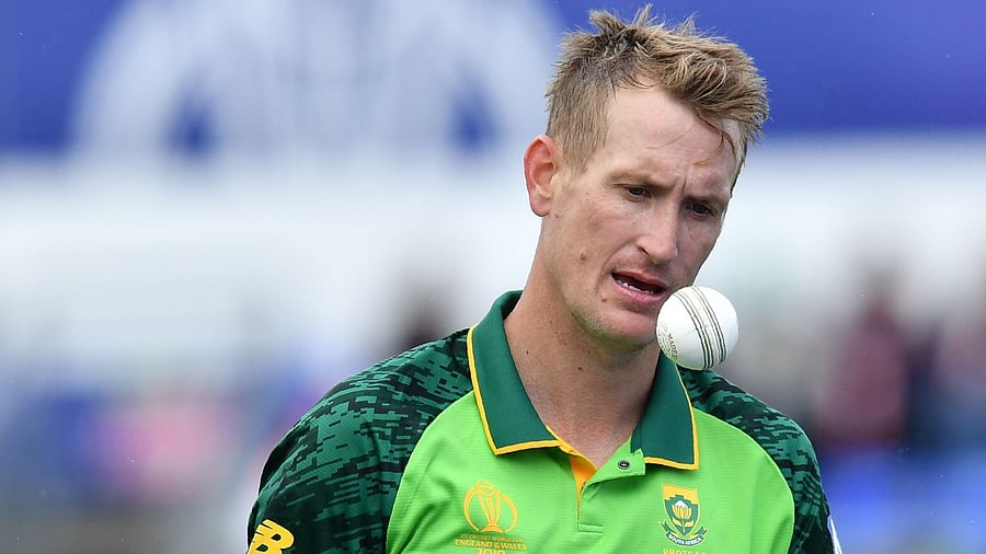 South Africa's Chris Morris. Credit: AFP Photo
