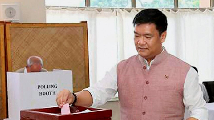 Pema Khandu. Credit: PTI Photo