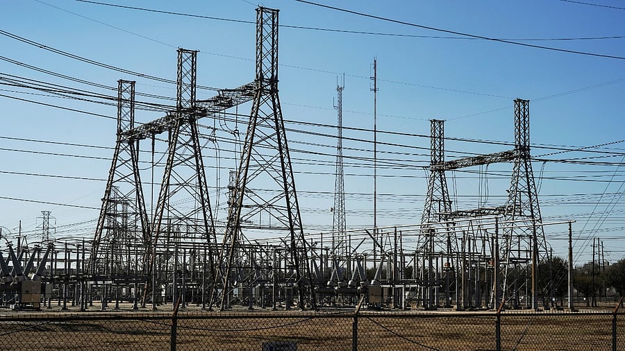 An electrical substation is seen after winter weather caused electricity blackouts in Houston, Texas, US. Credit: Reuters Photo
