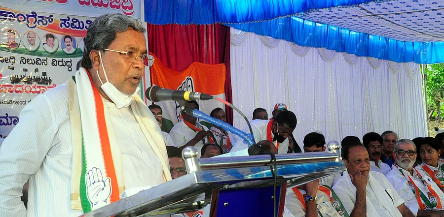 Former Karnataka CM Siddaramaiah. Credit: DH Photo