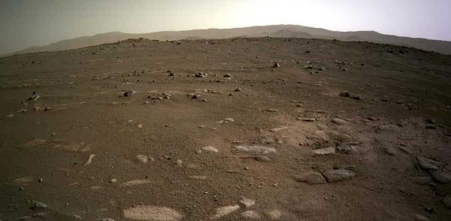 Images from NASA’s Mars 2020 Perseverance rover of its new home in Jezero Crater. Credit: AFP Photo