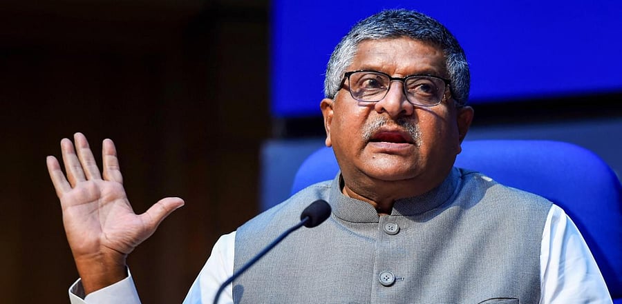 Union Minister Ravi Shankar Prasad addresses a press conference in New Delhi. Credit: PTI Photo