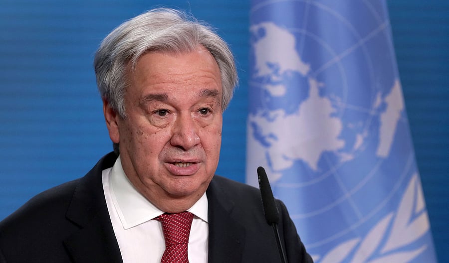 UN Secretary-General Antonio Guterres. Credit: AFP Photo